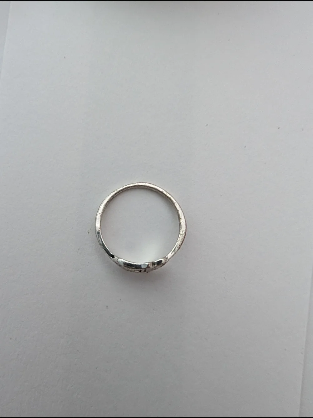 Sterling Silver Hamsa Hand Ring - Silver